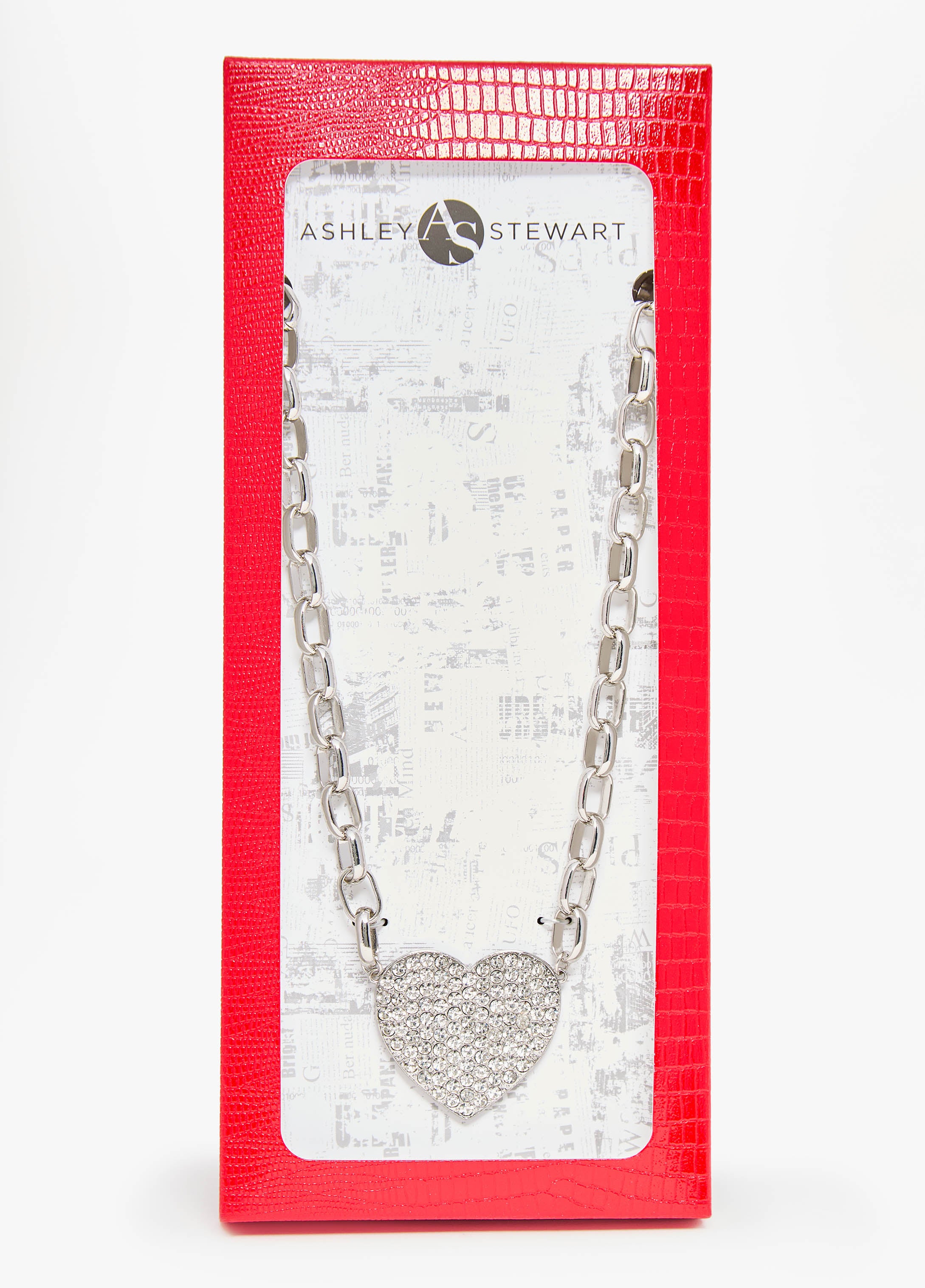 Crystal Heart Necklace Box Set