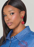 Crystal Ball Drop Earrings