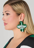 Coated Floral Earrings