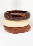 Marbled And Tortoiseshell Bangles