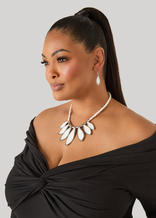 Denim Necklace Set