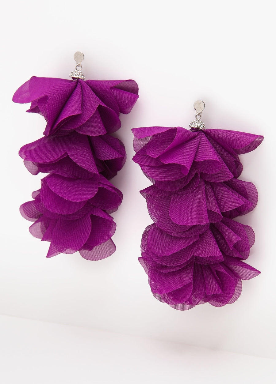 Crystal Chiffon Earrings