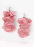 Crystal Accented Chiffon Earrings