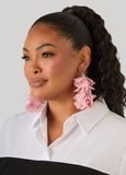 Crystal Accented Chiffon Earrings
