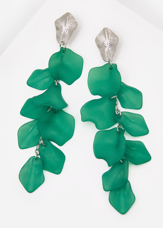 Cascading Matte Petal Earrings