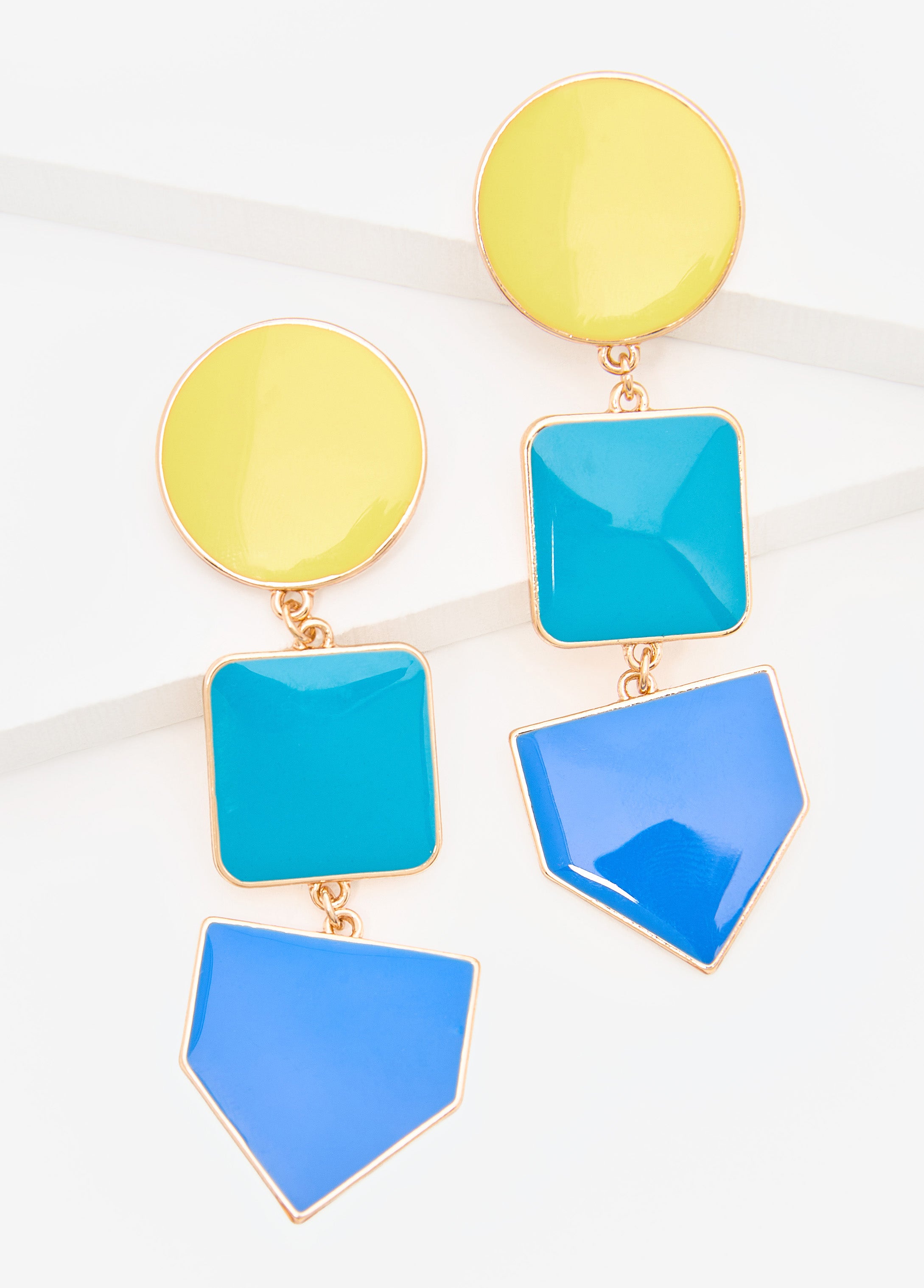 Colorblock Dangle Earrings