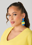 Dangle Colorblock Earrings