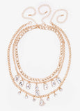 Set Of Three Crystal Necklaces