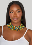 Threaded Necklace And Earrings Set
