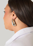 Silver Tone Teardrop Earrings