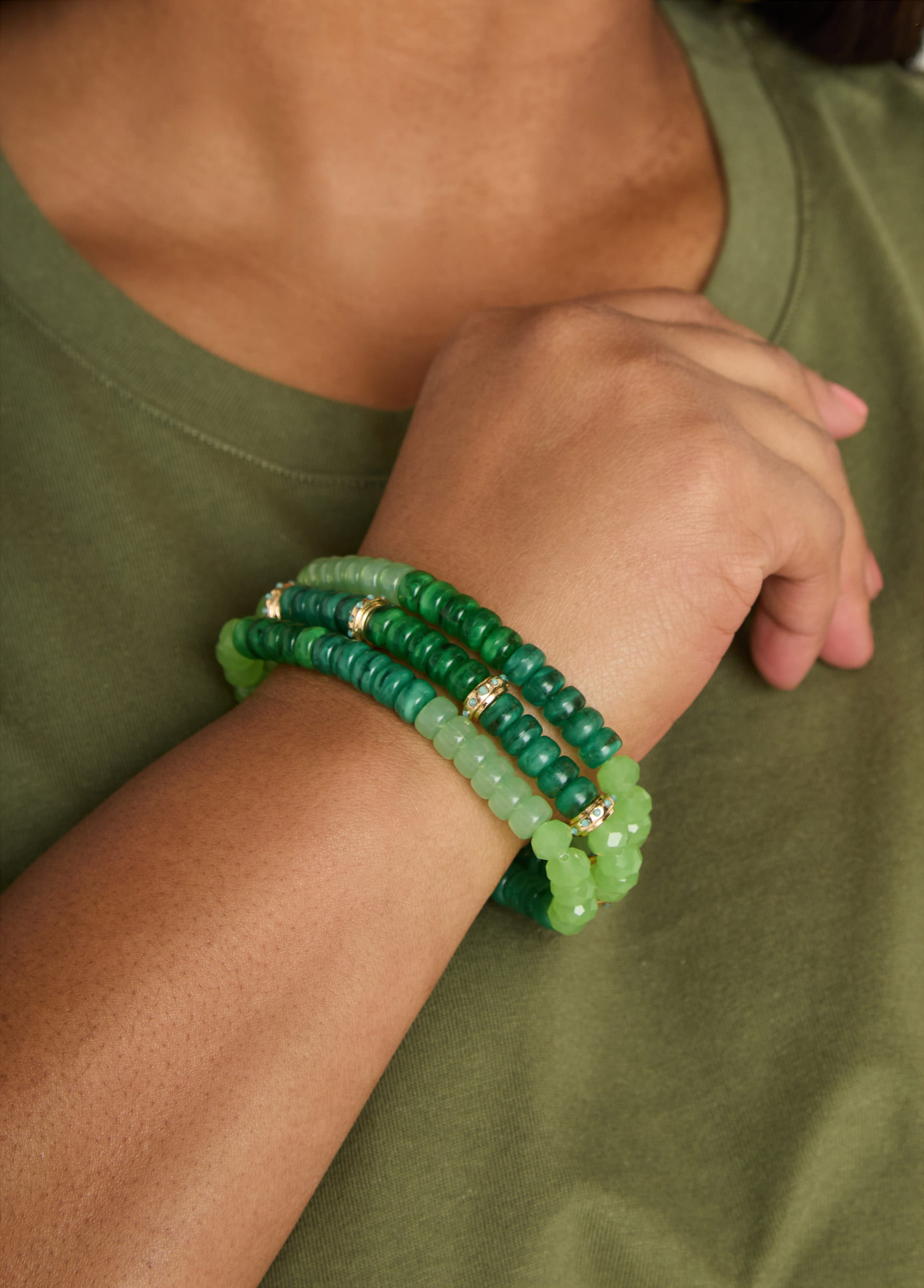 Set Of Two Beaded Bracelets