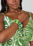 Textured Beaded Bracelet Set