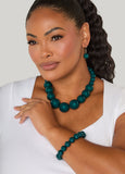 Beaded Three Piece Necklace Set