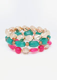 Set Of 3 Beaded Bracelets