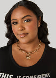 Heart Chain Link Necklace