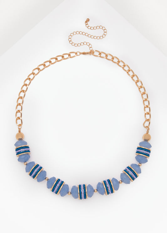Bead Gold Tone Necklace