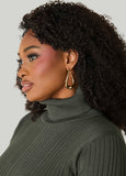 Sculpted Gold Hoop Earrings