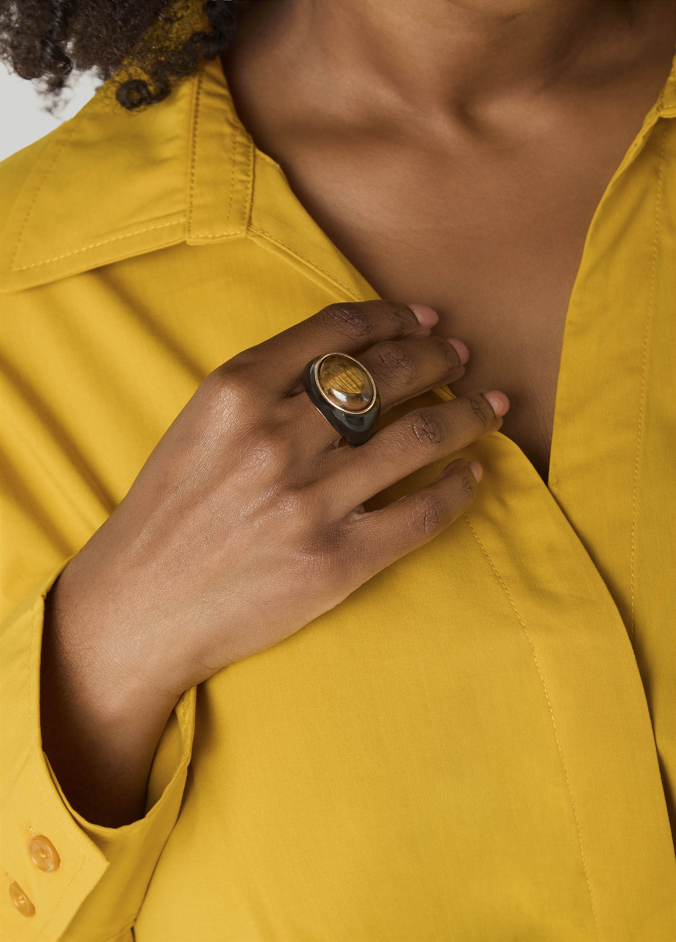 Faux Tigers Eye Stretch Ring