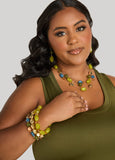 Set Of Three Beaded Bracelets