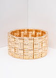 Textured Gold Tone Bracelet
