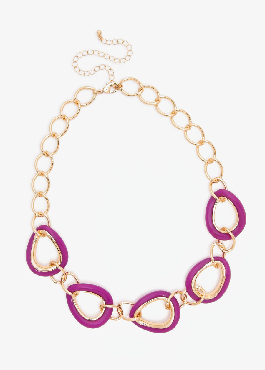 Resin Chain Link Necklace
