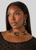Braided Faux Leather Necklace
