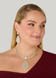 Glittered Teardrop Earrings