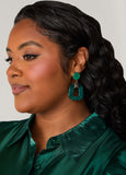 Marbled Square Earrings