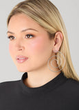 Silver Tone Swirl Earrings