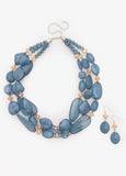 Layered Bead Necklace Set