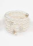 Faux Pearl Wrap Bracelet