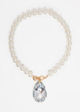 Crystal And Faux Pearl Necklace Set