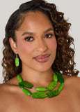 Layered Marble Necklace Set
