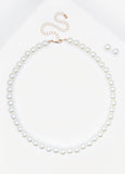 Faux Pearl Necklace Set