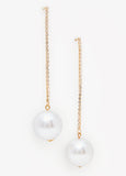Faux Pearl Chain Earrings