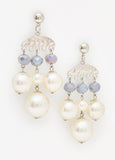 Faux Pearl Chandelier Earrings