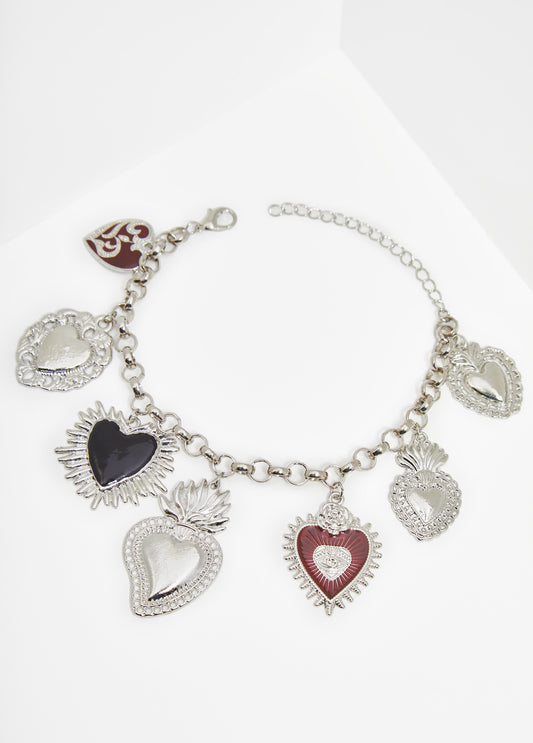 Hearts Charm Bracelet