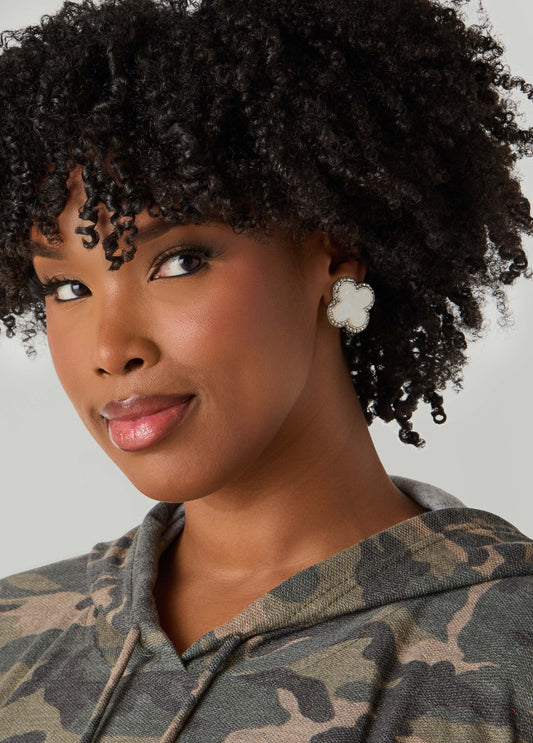 Clip On Clover Earrings