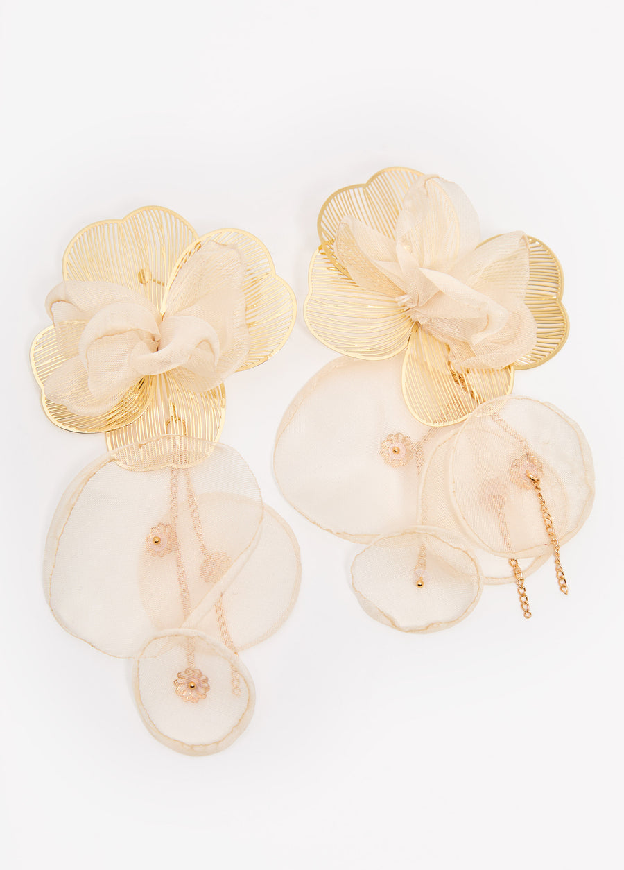 Dangle Flower Earrings