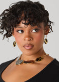 Animal Print Necklace Set