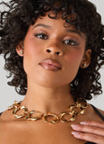 Twisted Gold Tone Necklace