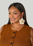 Woven Flower Earrings
