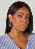 Marbled Hoop Earrings