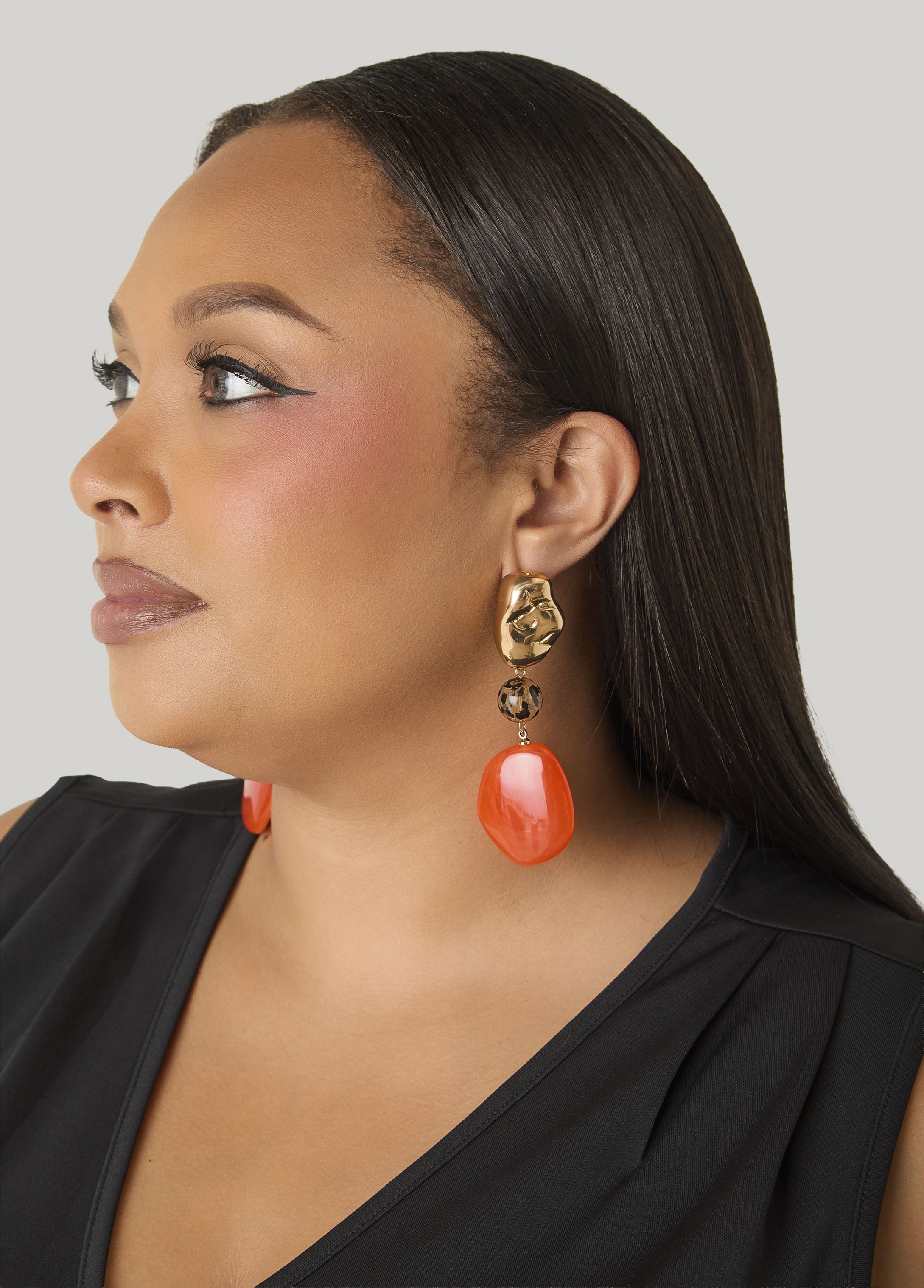 Marbled And Printed Earrings
