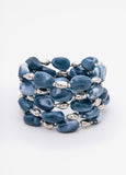 Set Of Five Marbled Bracelets