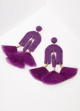 Flower And Wrapped Arch Earrings