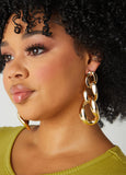 Gold Tone Chain Earrings