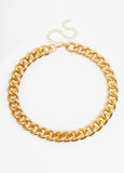 Gold Tone Chain Link Necklace