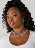Silver Tone Chain Link Necklace