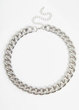 Silver Tone Chain Link Necklace